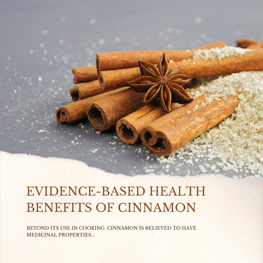 Image showing evidence based health benefit of cinnamon