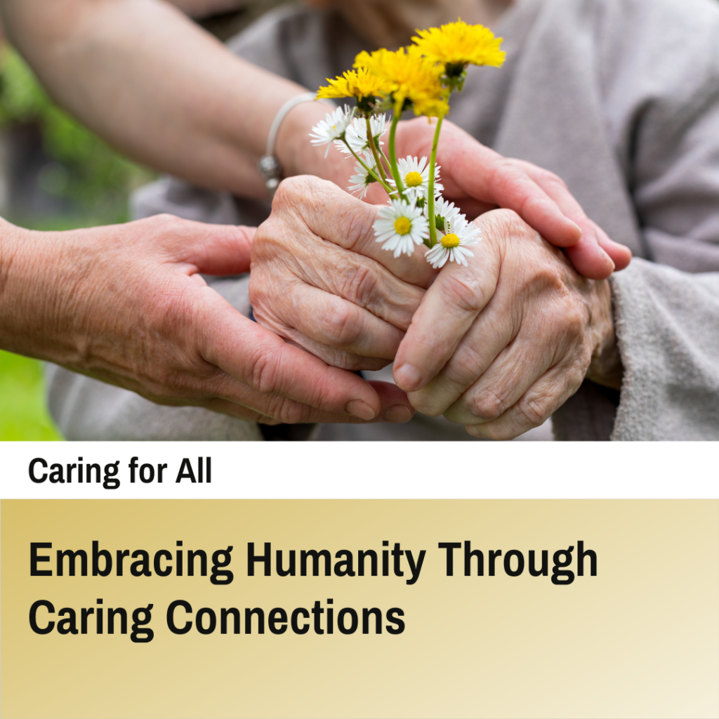 Image embracing humanity through caring connections
