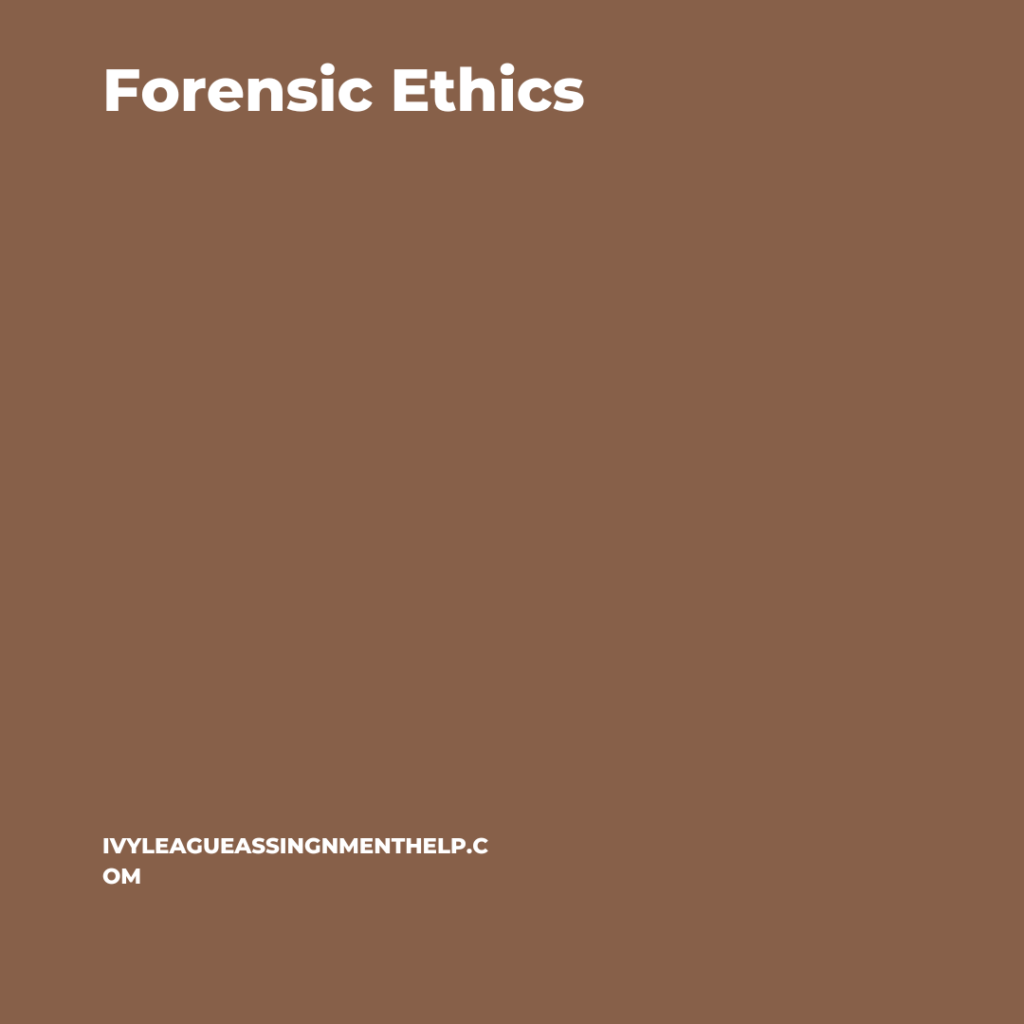 Image showing forensic ethics