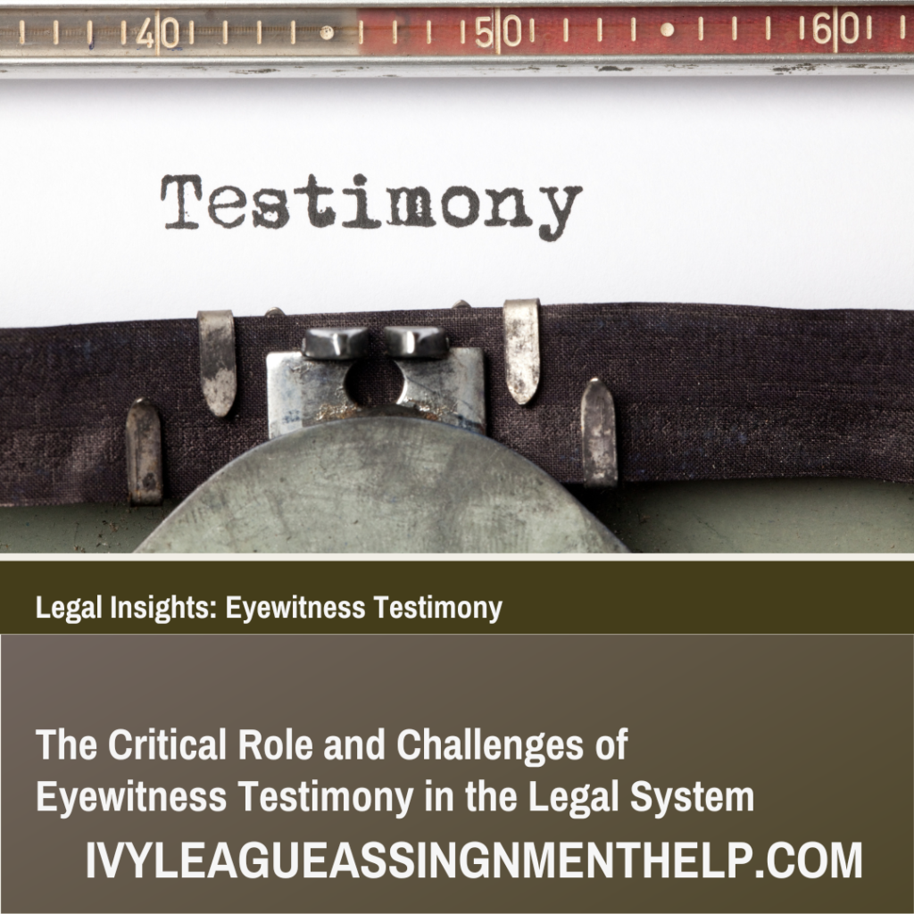 Image showing the critical role and challenges of eyewitness testimony