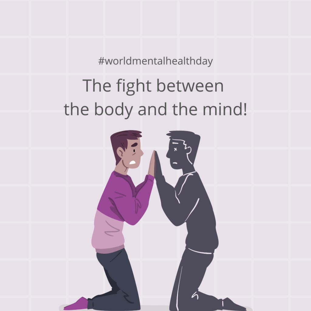 Image showing the fight between body and mind