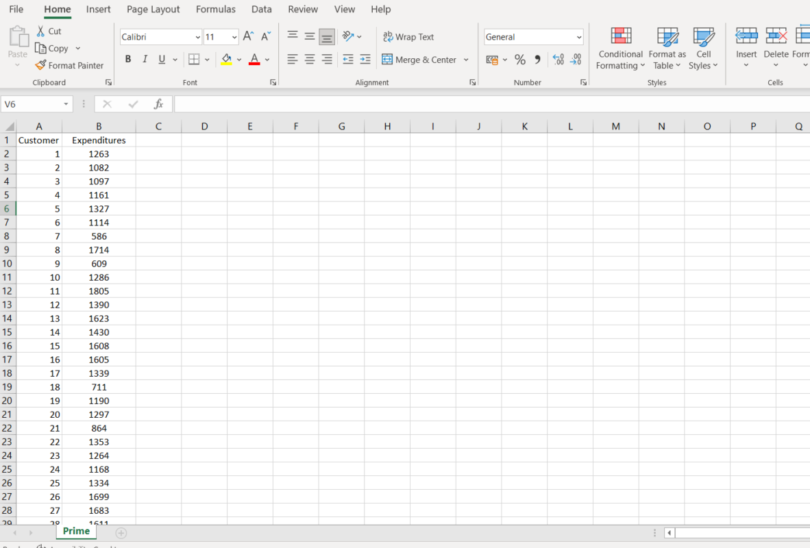 Excel Data